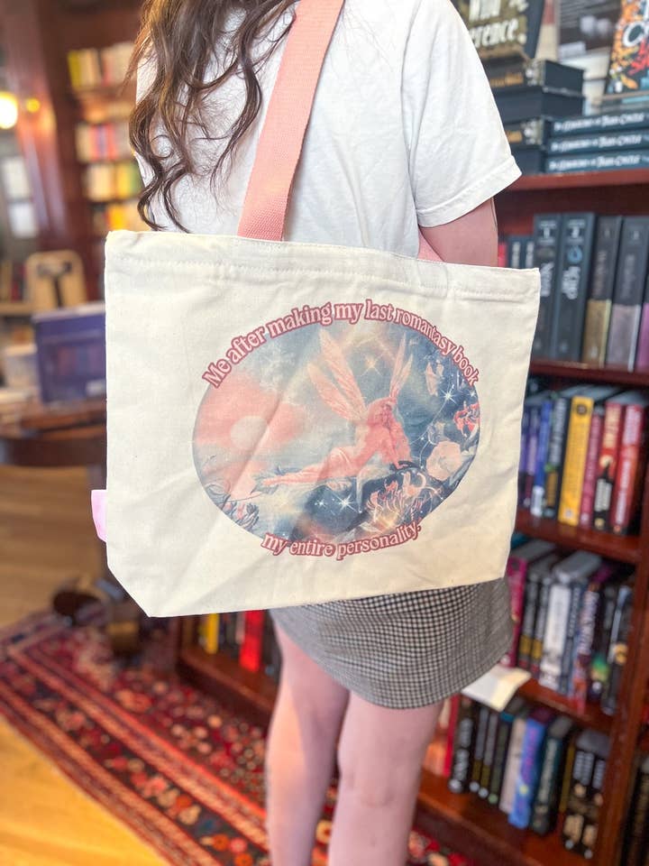 Romantasy Book Fine Art Bookish Tote Bag | Totes for wholesale by Blissfully Bookish Company