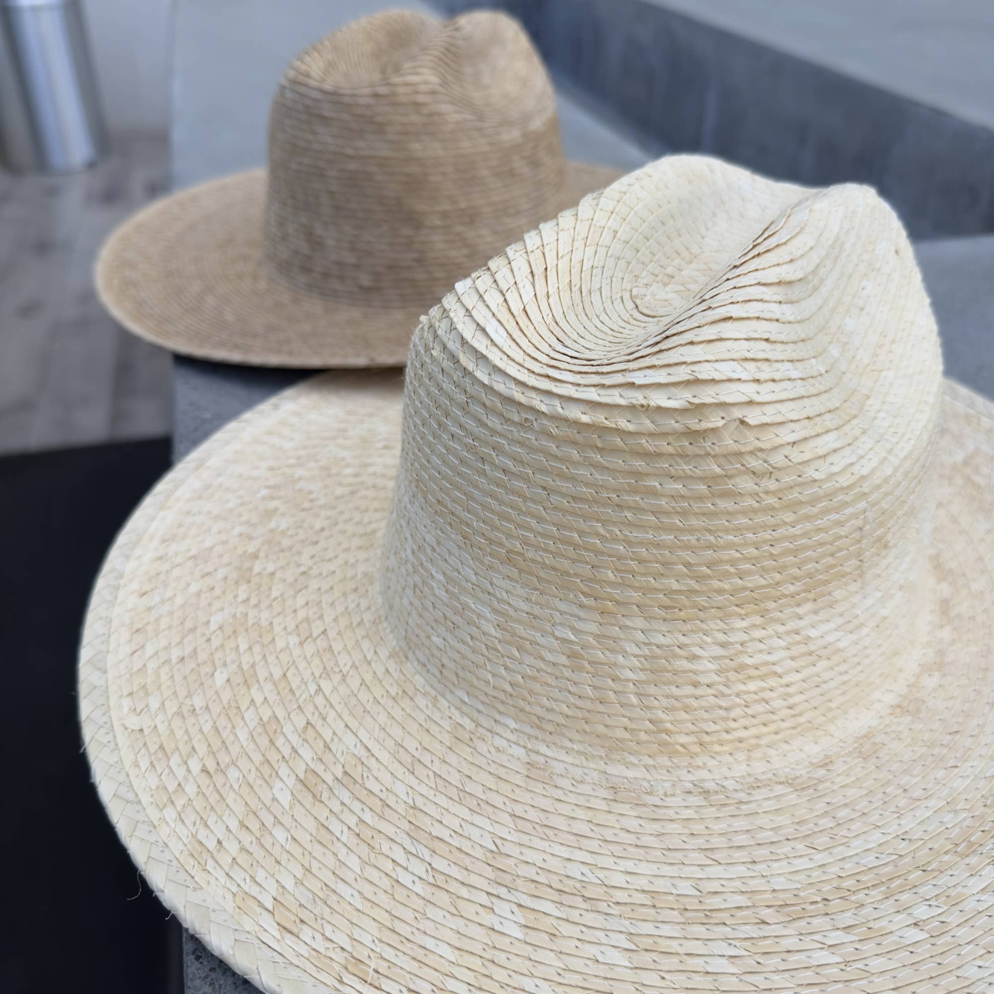 One and Only Accessories - Wholesale Straw Hat - Women's - Palm Leaf Western Hat with Flat Brim8