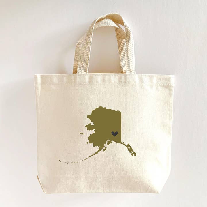 Saco de Lona Personalizado do Alasca: Presente de Boas-Vindas para Casamento por atacado de MEGranger Totes