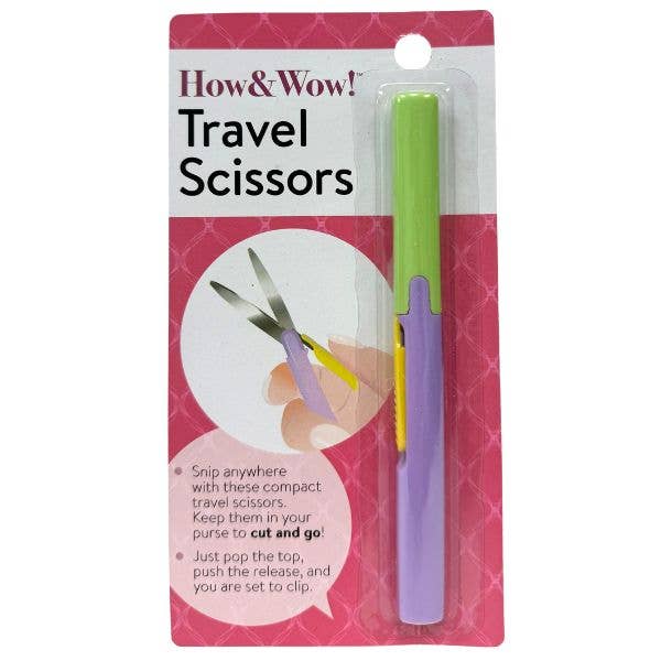St. Louis Wholesale LLC - Wholesale Scissors - Travel Scissors - CTR - How & Wow- Cut And Go With Case