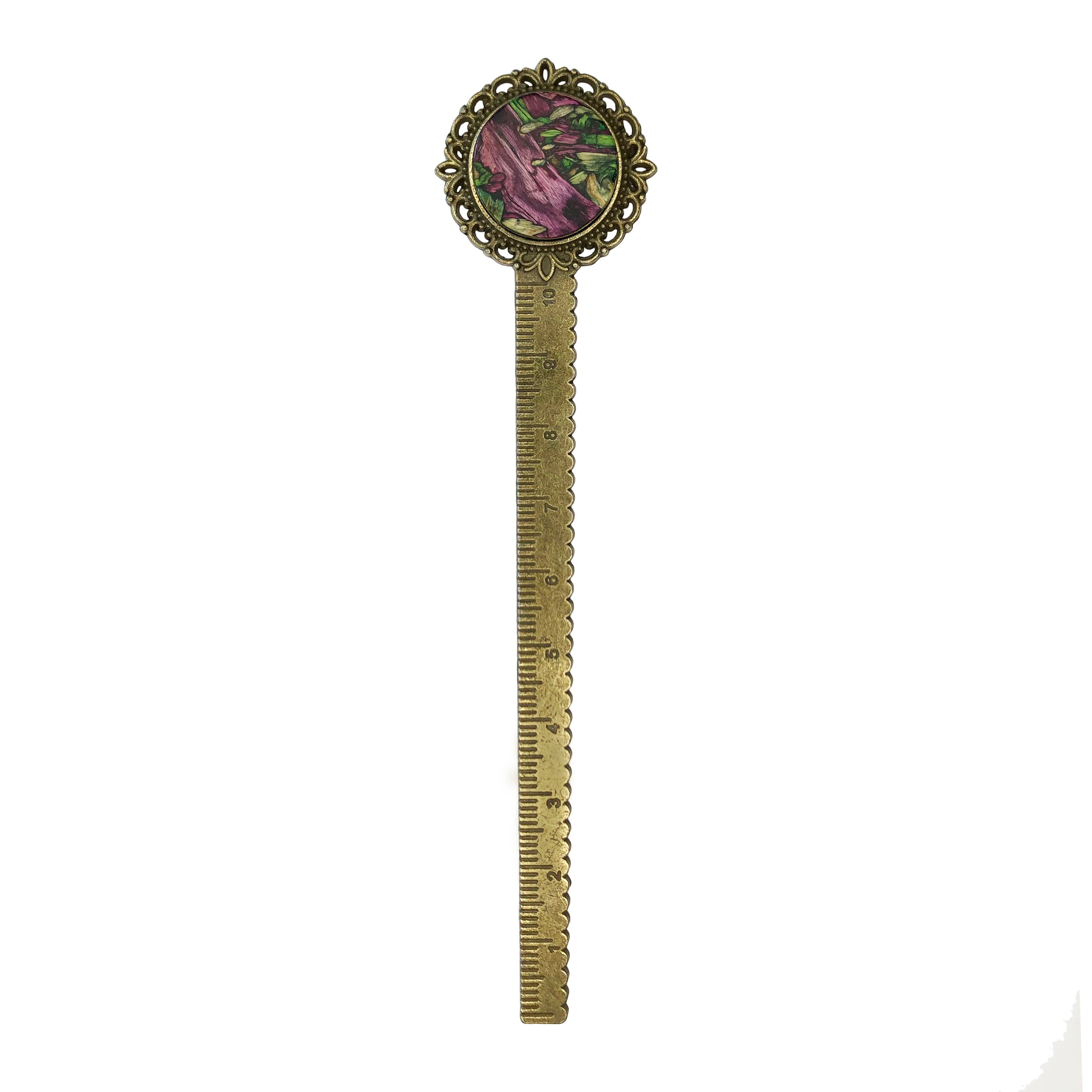 Handcrafted from Tumbleweed - Wholesale Bookmark - Tumbleweed Brass Bookmark With Ruler5