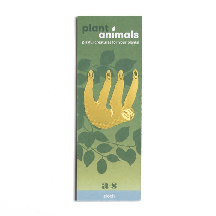 Another Studio - Wholesale Ornament - Plant Animal - Sloth, cute houseplant charm