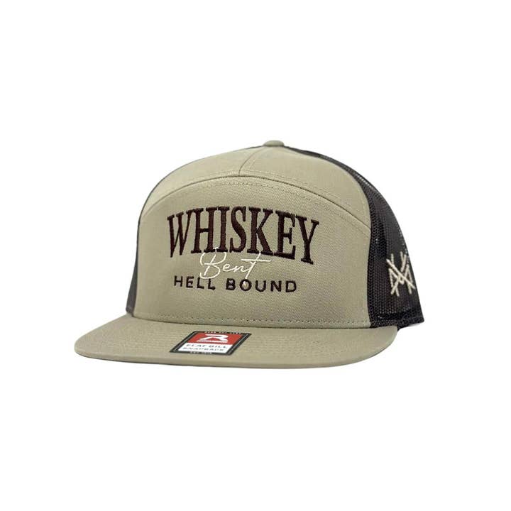 The Mad Hatter Co - Wholesale Trucker Hat - Unisex - MHC Whiskey Bent and Hell Bound Trucker Hat