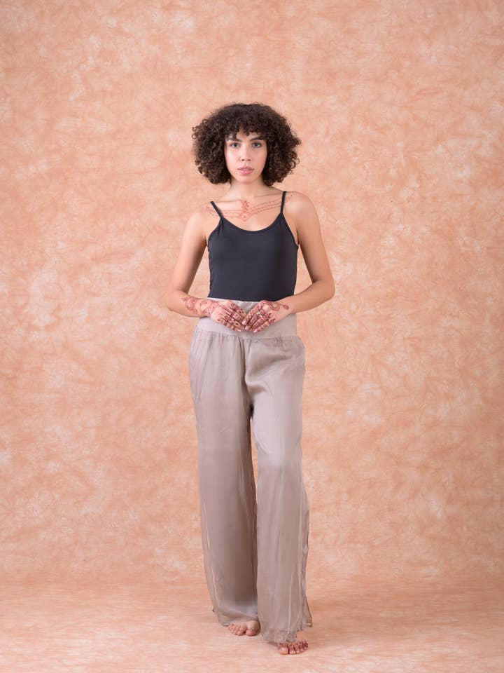 Rhea Liva Pants, 70% Viscose / 30% Polyester, Daily Wear for wholesale by Rhea