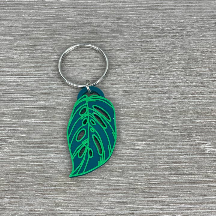 Greens N' Things LLC - Wholesale Keychain - Unisex - Tropical Plant Leaf Keychain