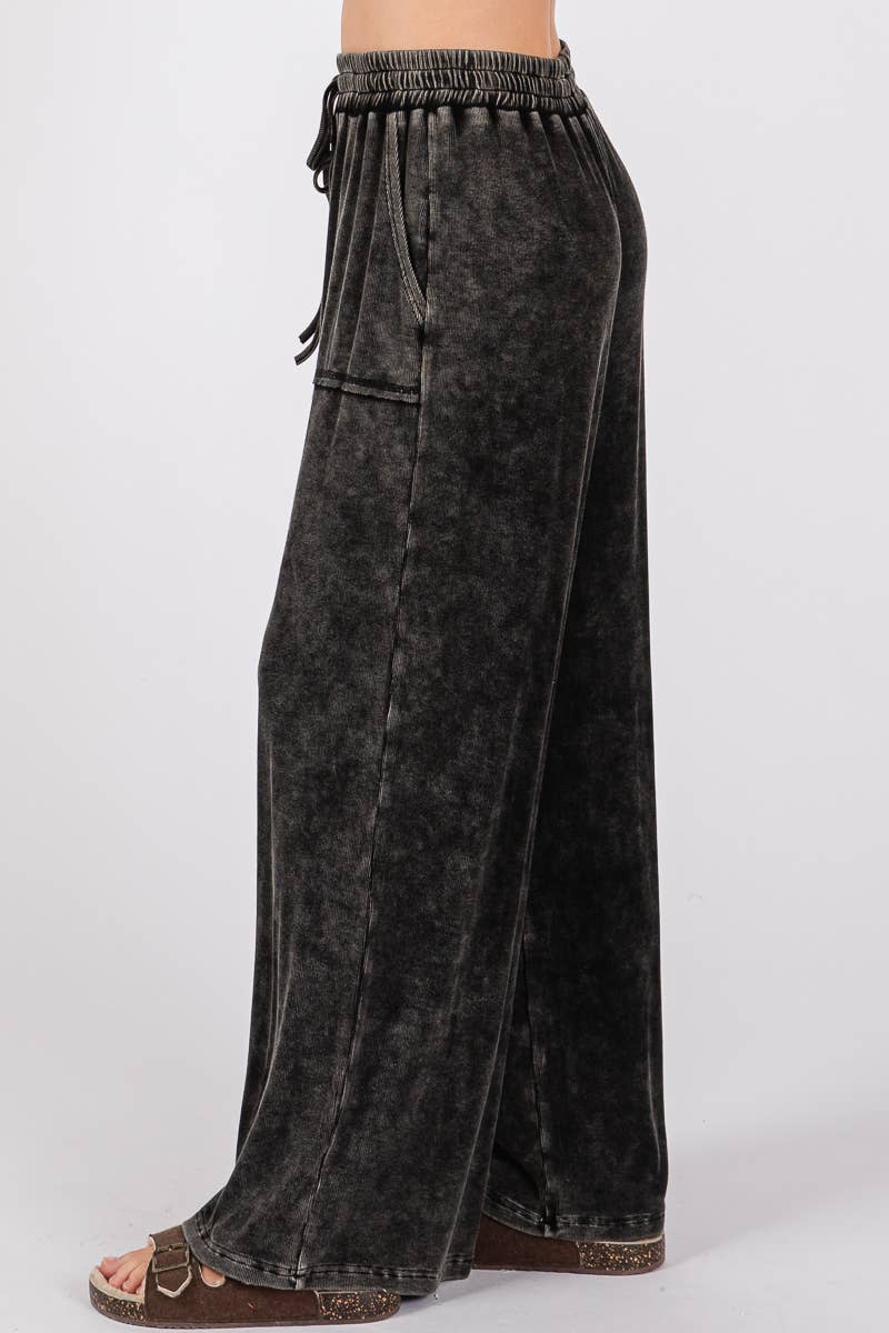 Sewn and Seen - Wholesale Lounge Set - Women's - MINERAL WASHED TOP AND PANTS RIB SETS16