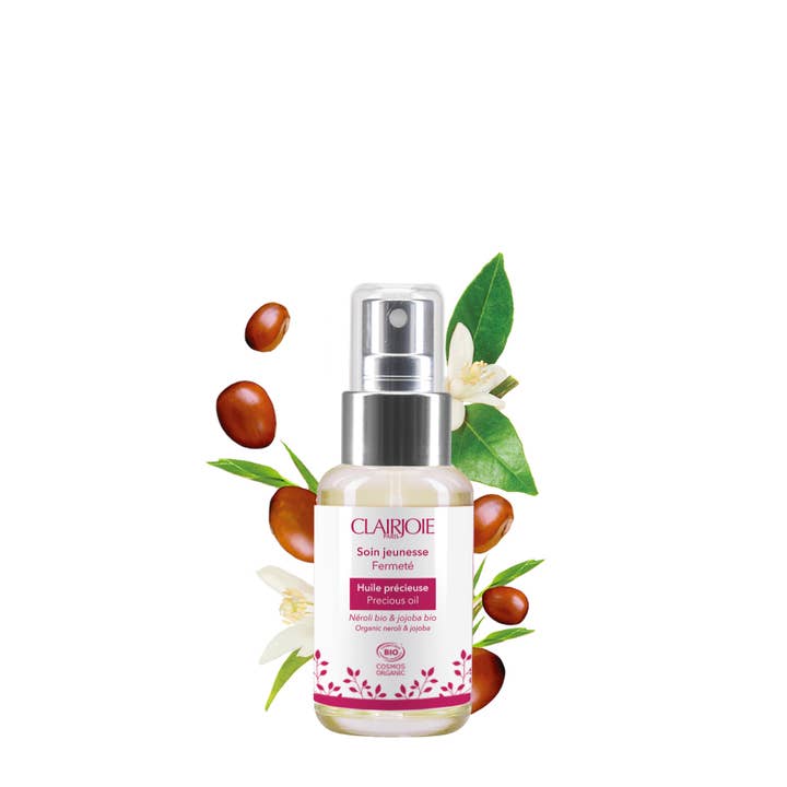Certified organic precious oil 50ml Neroli and Jojoba for wholesale by Clairjoie