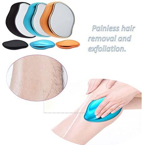 Mezclar y combinar colores Exfoliante indoloro Crystal Hair Shaver, removedor de vello mágico de venta al por mayor en Faire11