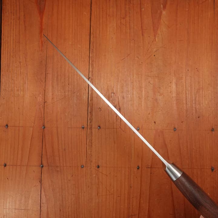 Bernal Cutlery – Faca de cozinha/utilitário por atacado – Frider Herder Madeira 8" Chef Forjado Noz Inoz Inoxidável 1/2 Bolster2