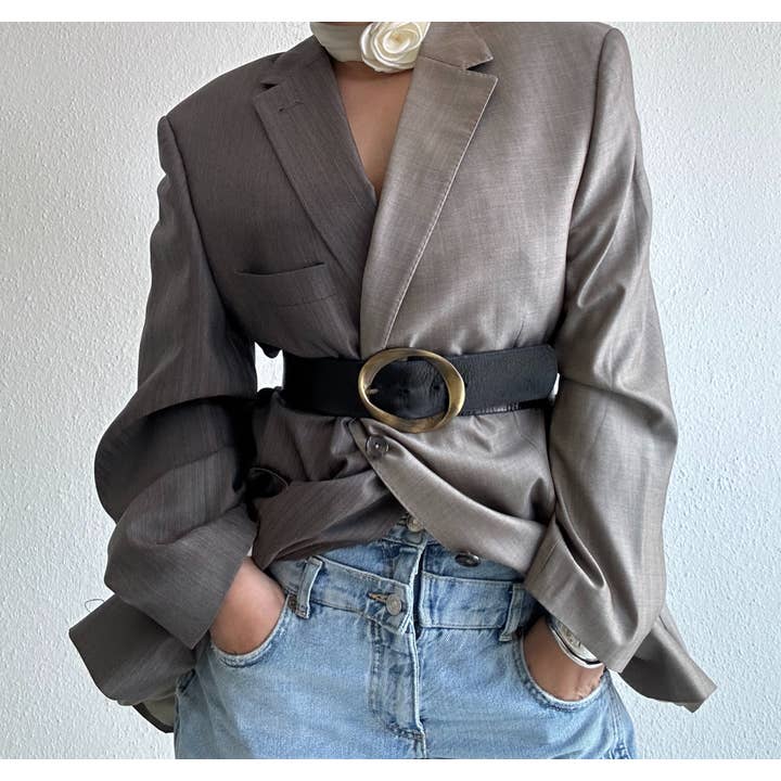 upcycle contrast blazer for wholesale by ERDLUXE