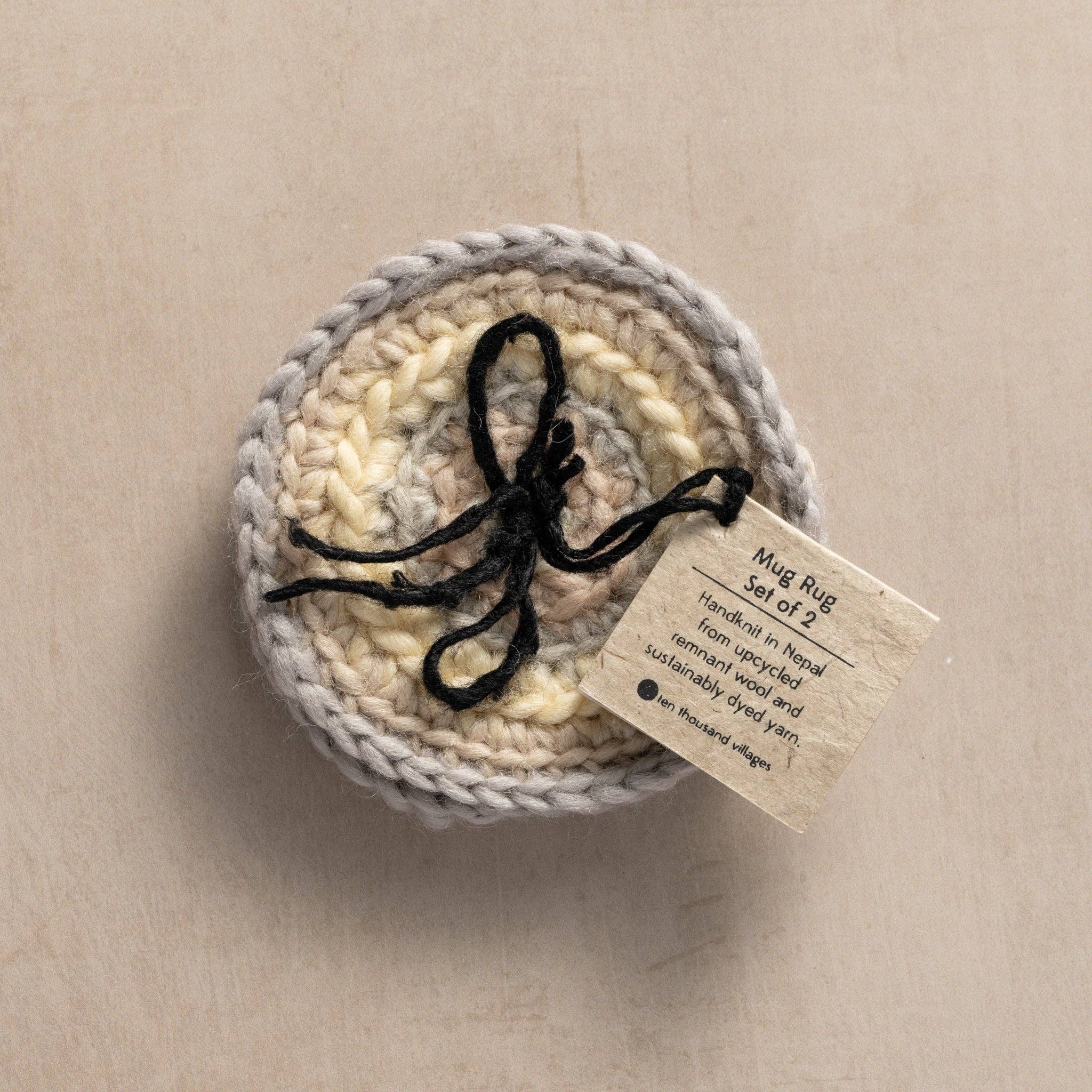 Ten Thousand Villages - Wholesale Coasters - Watercolor Crocheted Mug Rugs - Set of 22