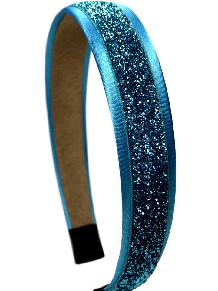 Glitzer-Stirnband aus Satin — 17 Farben für den Großhandel von Funny Girl Designs