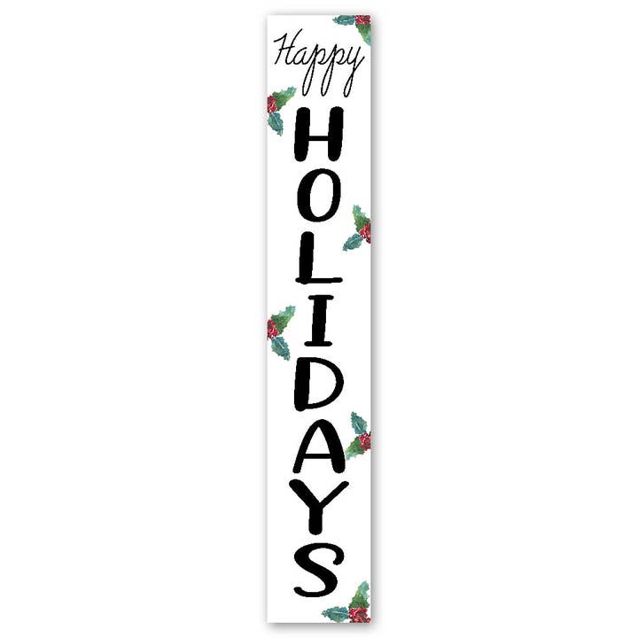 Happy Holidays on White - Porch Board™ HX for wholesale by ST Creations