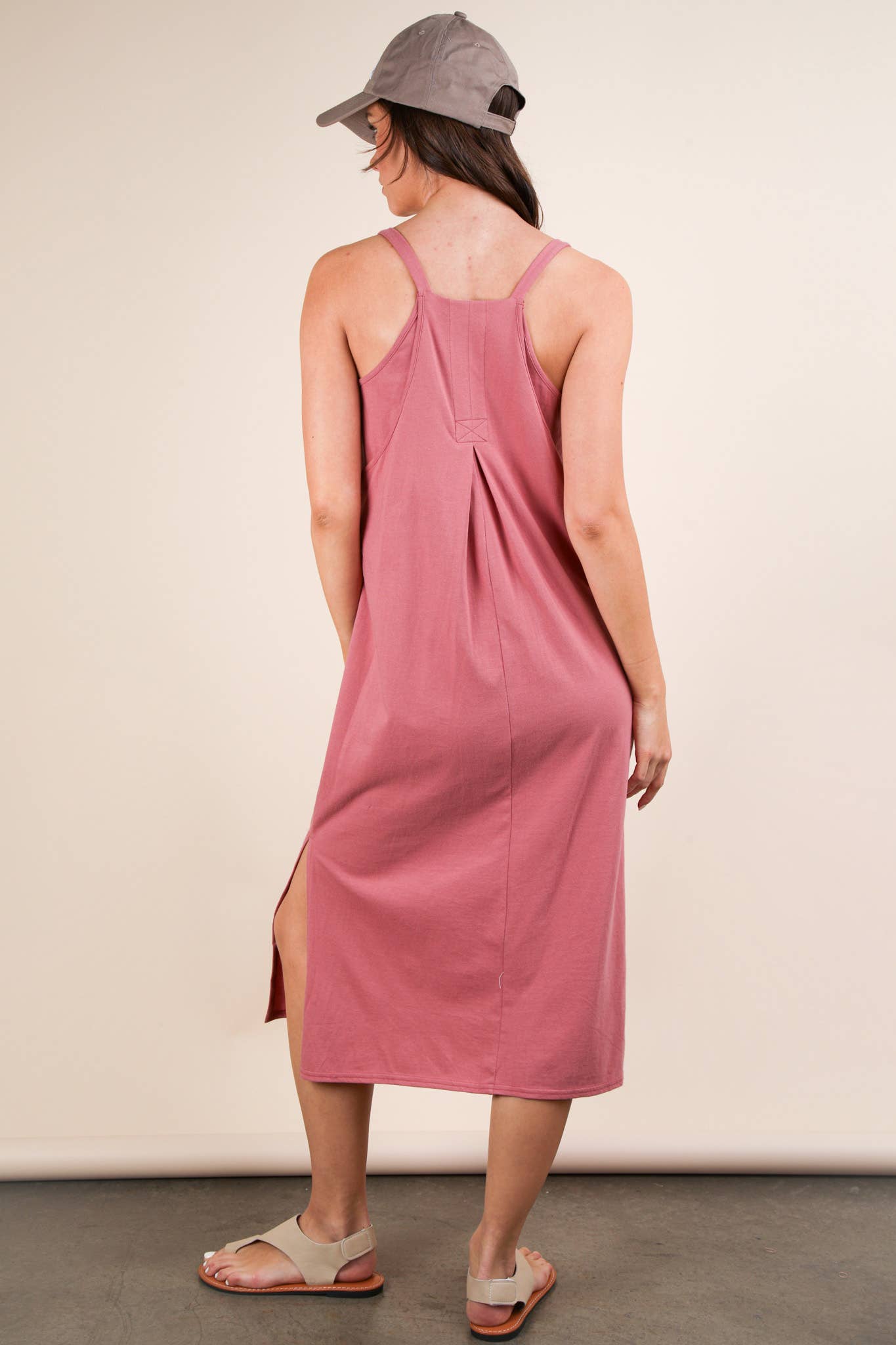 VERY J – wholesale Klänning - Dam – ND31605 V-ringad ärmlös bekväm midi-klänning21