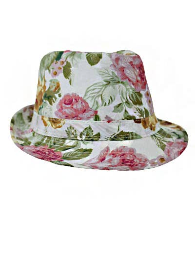Fedora de algodón con diseño floral para venta al por mayor de Cap Zone