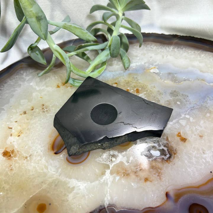 Quasar Gems USA - Wholesale Spiritual Stone/Crystal - Shungite Sphere Stands Medium1