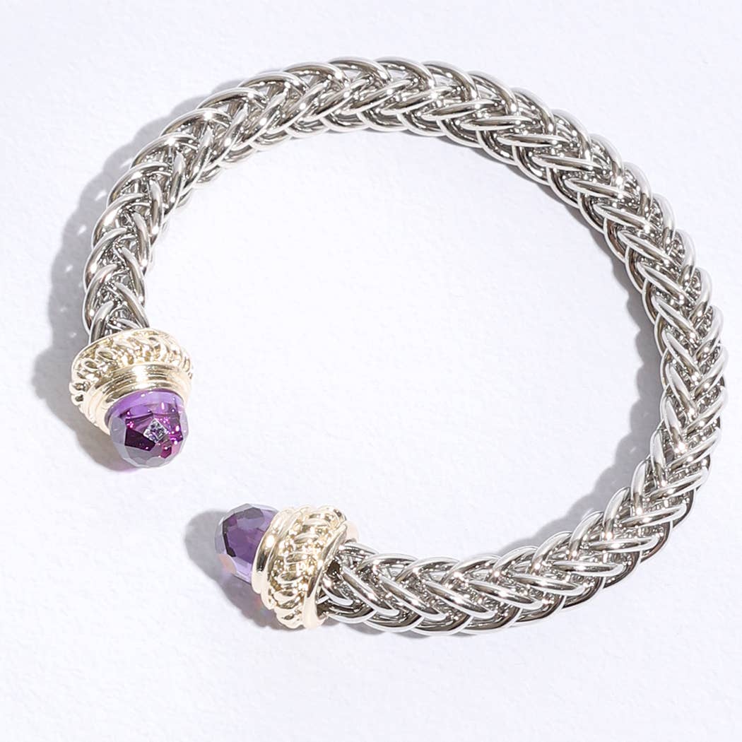 Fashion City – wholesale Cuff bracelet – 7MM Bangle Bracelet Ponytail Square0