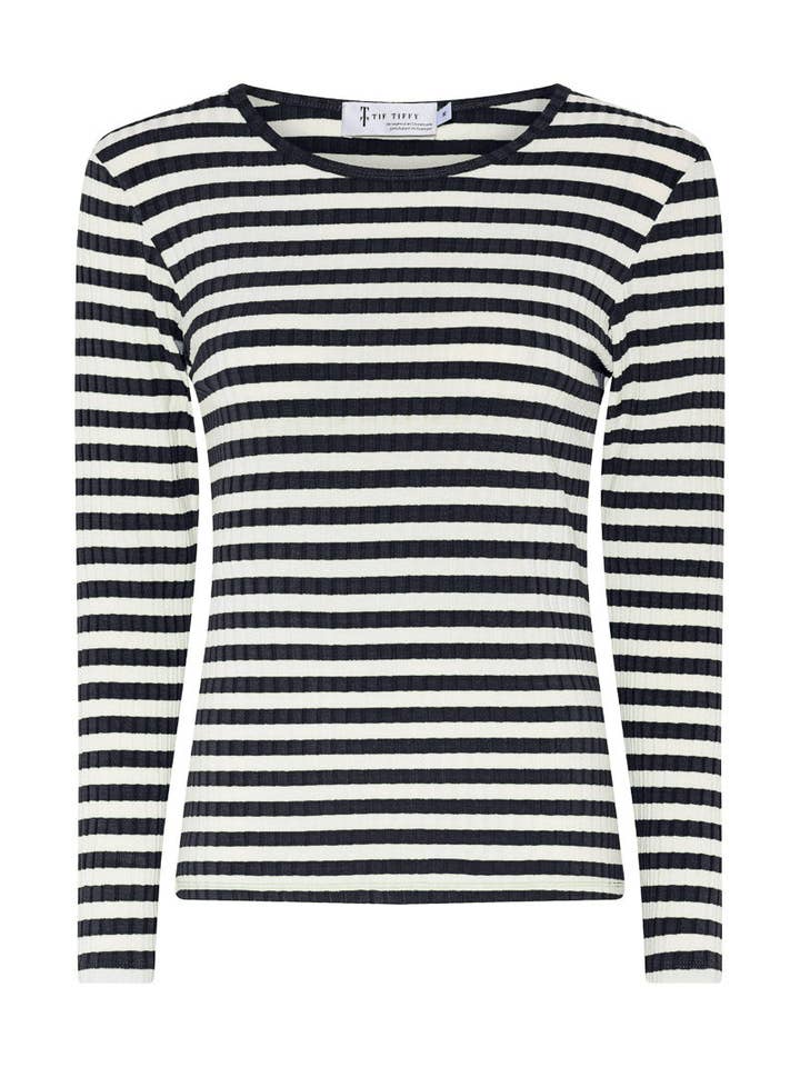 TIF TIFFY - Wholesale T-Shirt - Women's - JanettTT Stripe T-Shirt3