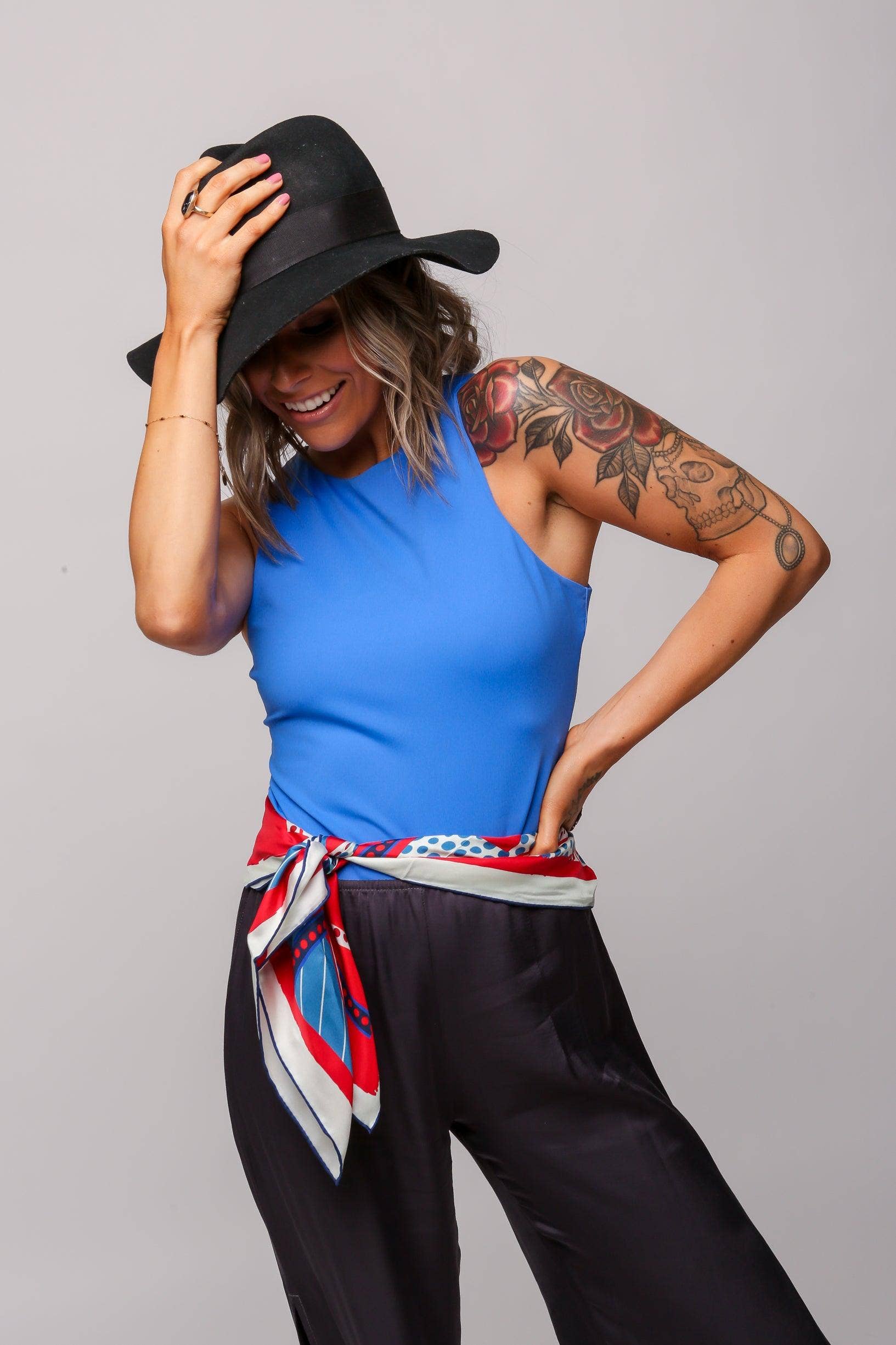 CB Grey - Wholesale Scarf - Women's - The Ellis Silk Scarf2