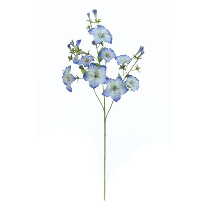 Select Artificials, Inc. - Wholesale Artificial Flowers - Morning Glory Spray, 24", Blue