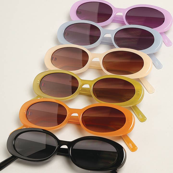 ASSORTED Women's Oval Classic Sunglasses for wholesale on Faire
