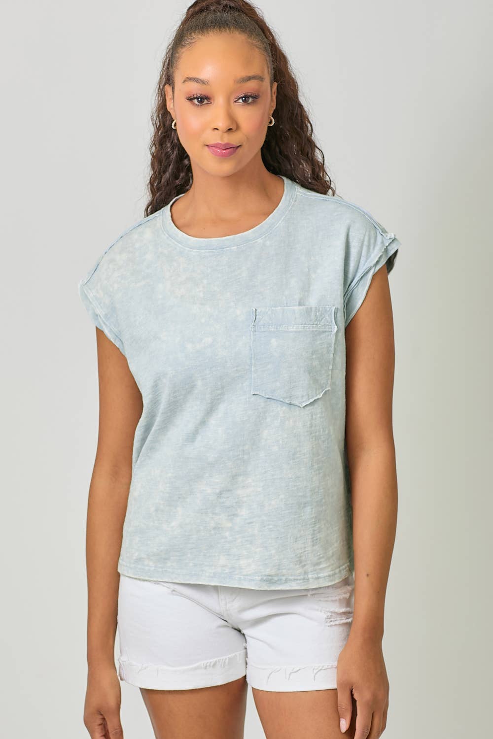Mystree - Wholesale T-Shirt - Women's - 61119 Washed Slouchy Essential Tee15