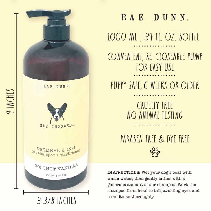 Precious Tails - Wholesale Pet Shampoo - Dog - Rae Dunn Pet Shampoo Icons - 1000ml6