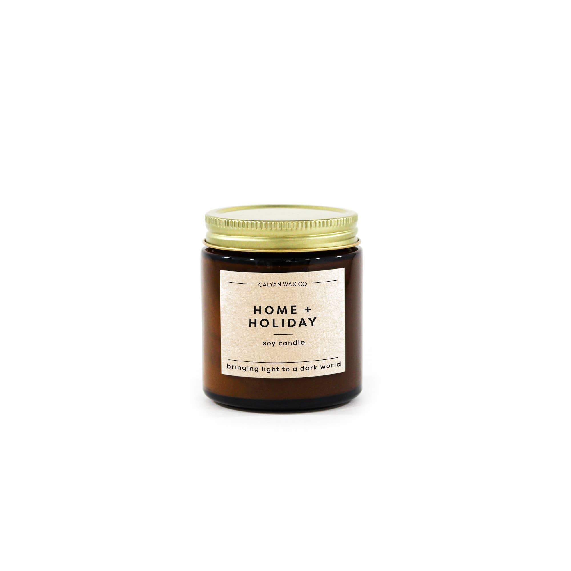 Calyan Wax Co. - Wholesale Jar/Filled Candle - Home + Holiday - Mini Amber Jar Soy Candle6