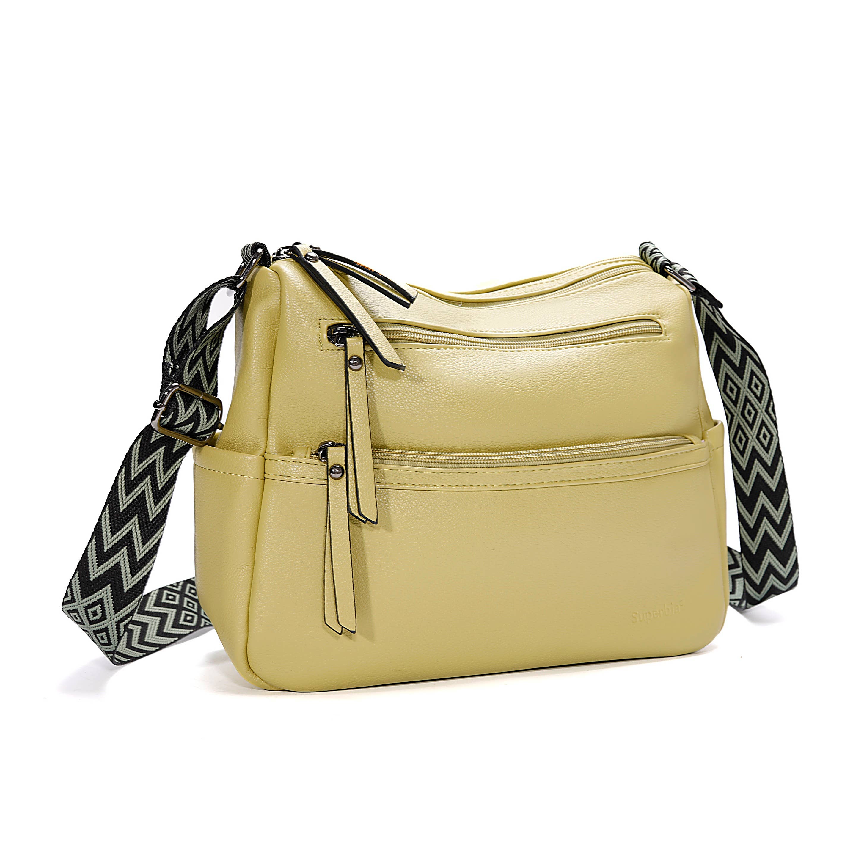 Superbia - Vendita all'ingrosso Tracolla - Donna - Borsa a spalla Superbia Soft Multi con tasche con cerniera e 2 scomparti9