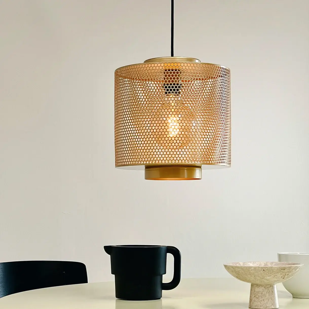 Dyberg Larsen - Wholesale Chandelier/Hanging Light - Pau pendant with brass mesh5