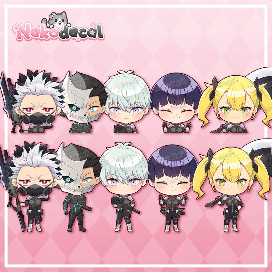 Nekodecal - Wholesale Sticker - Chibi Kaiju Peekers15