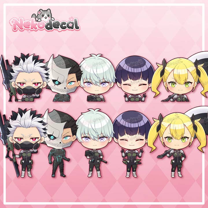 Nekodecal - Wholesale Sticker - Chibi Kaiju Peekers15
