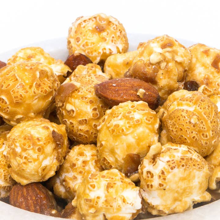 Popsalot Gourmet Popcorn - Vente Pop-corn - Popcorn Gourmet | Maïs soufflé au caramel et aux2
