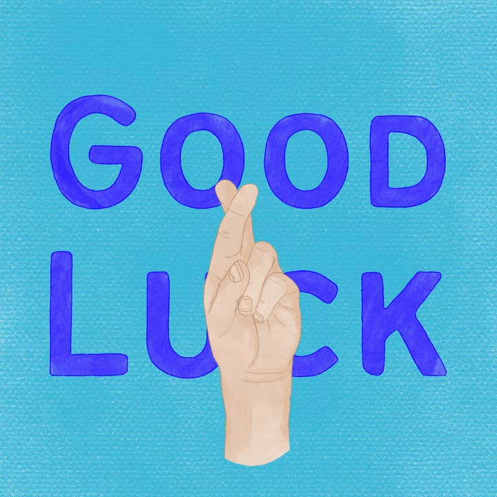 Biglietto di auguri di buona fortuna. per la vendita all'ingrosso da parte di Sayers Studio