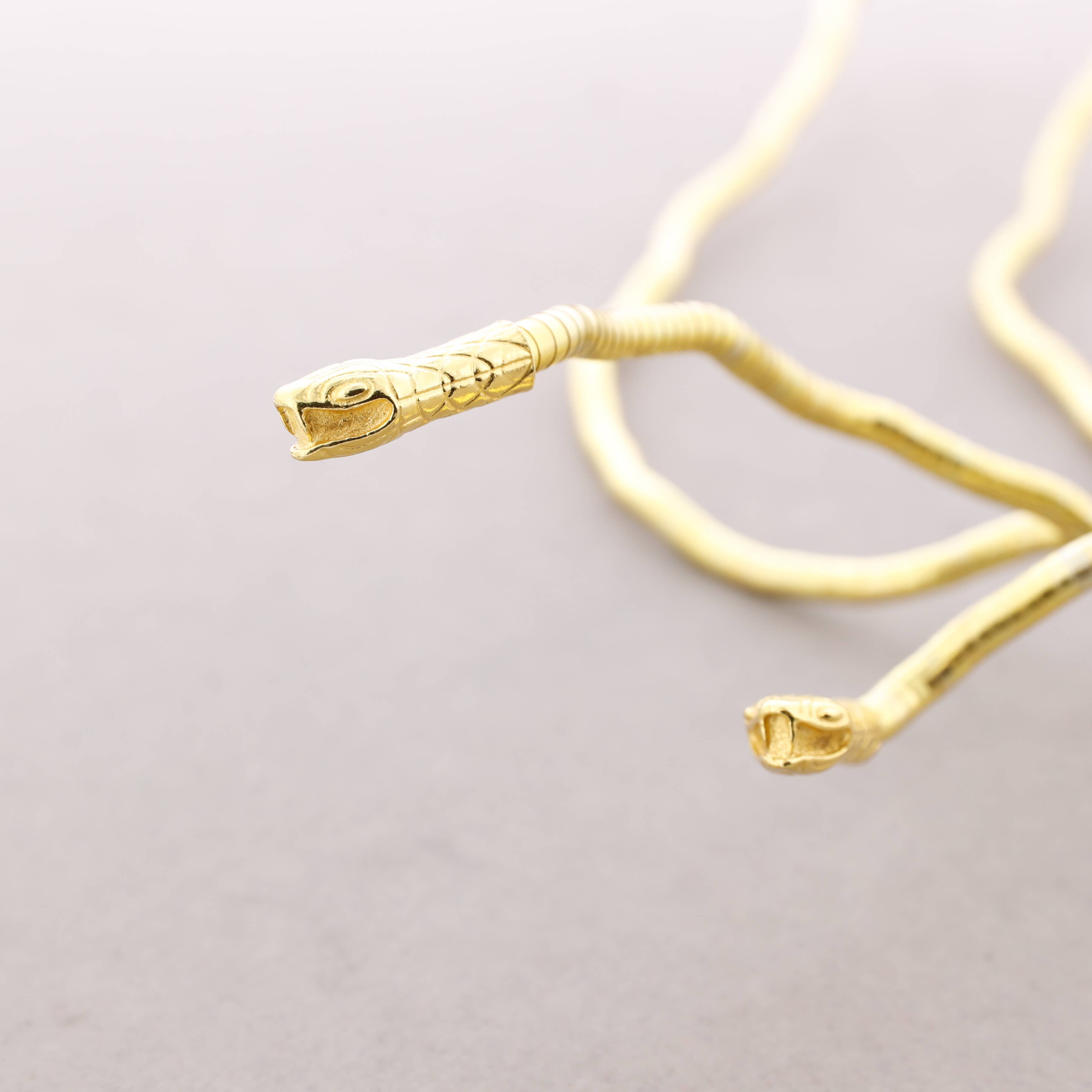 Sonata - Wholesale Snap Jewelry - Open Flexible Snake Metal Necklace6