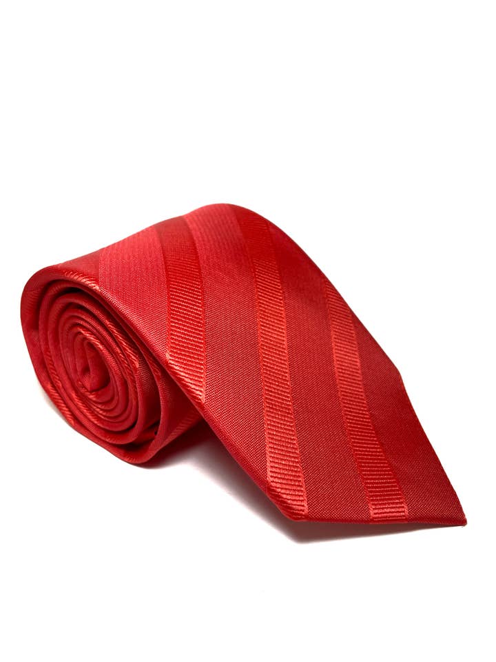 Cravatta semplice a righe rosse per abito per la vendita all'ingrosso da parte di Andaluza De Corbatas SLU