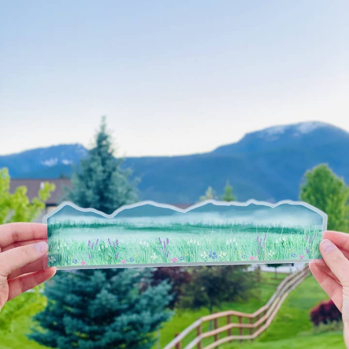 Wildflower Mountains Sticker Wrap for wholesale by Creatively Leanne