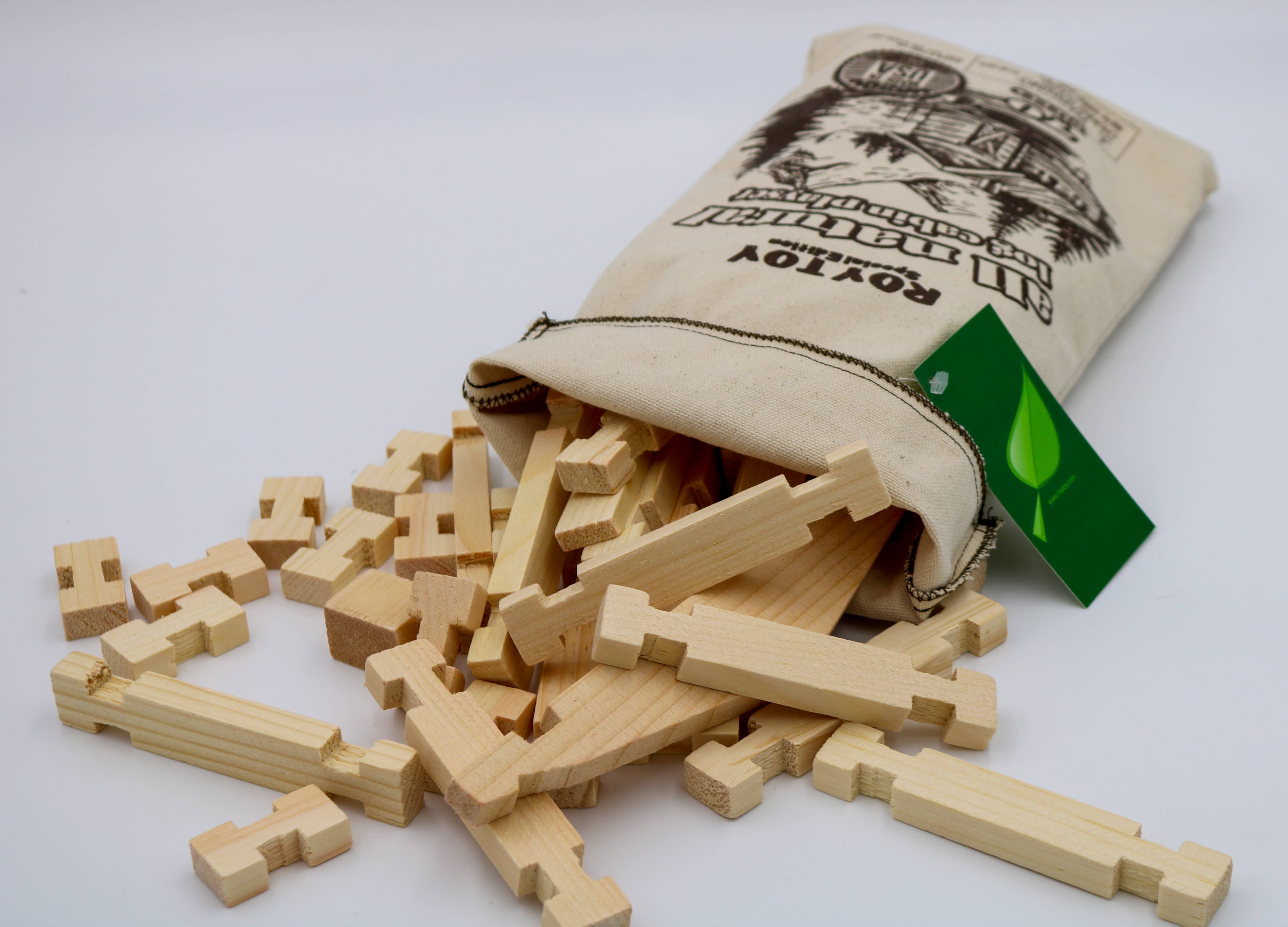 Roy Toy - Wholesale Wood Toy - Kids - Roy Toy All Natural Log Cabin1