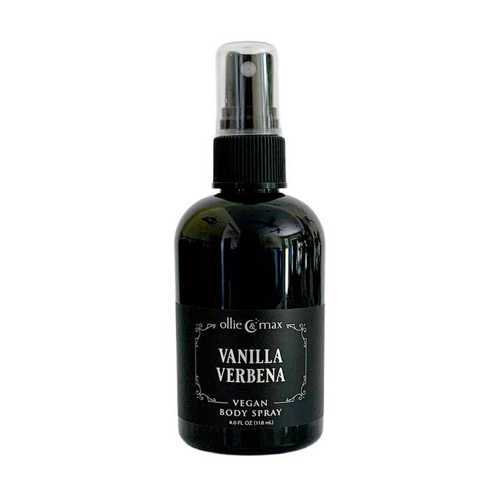 Vanilla Verbena Vegan Body Spray for wholesale by ollie + max