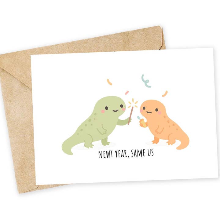 nyt år, samme os: Nytårskort for engroshandel hos Chewy Lemon Studio