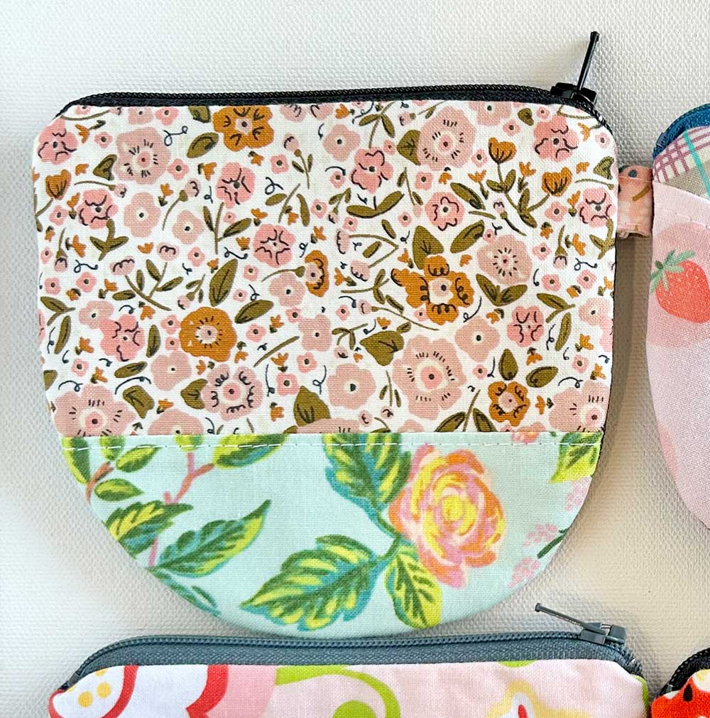 edeenut - Wholesale Coin Purse - Women's - Eco fabric scrap Mix. ROUND ZIPPER BAG Coin Purse Wallet0