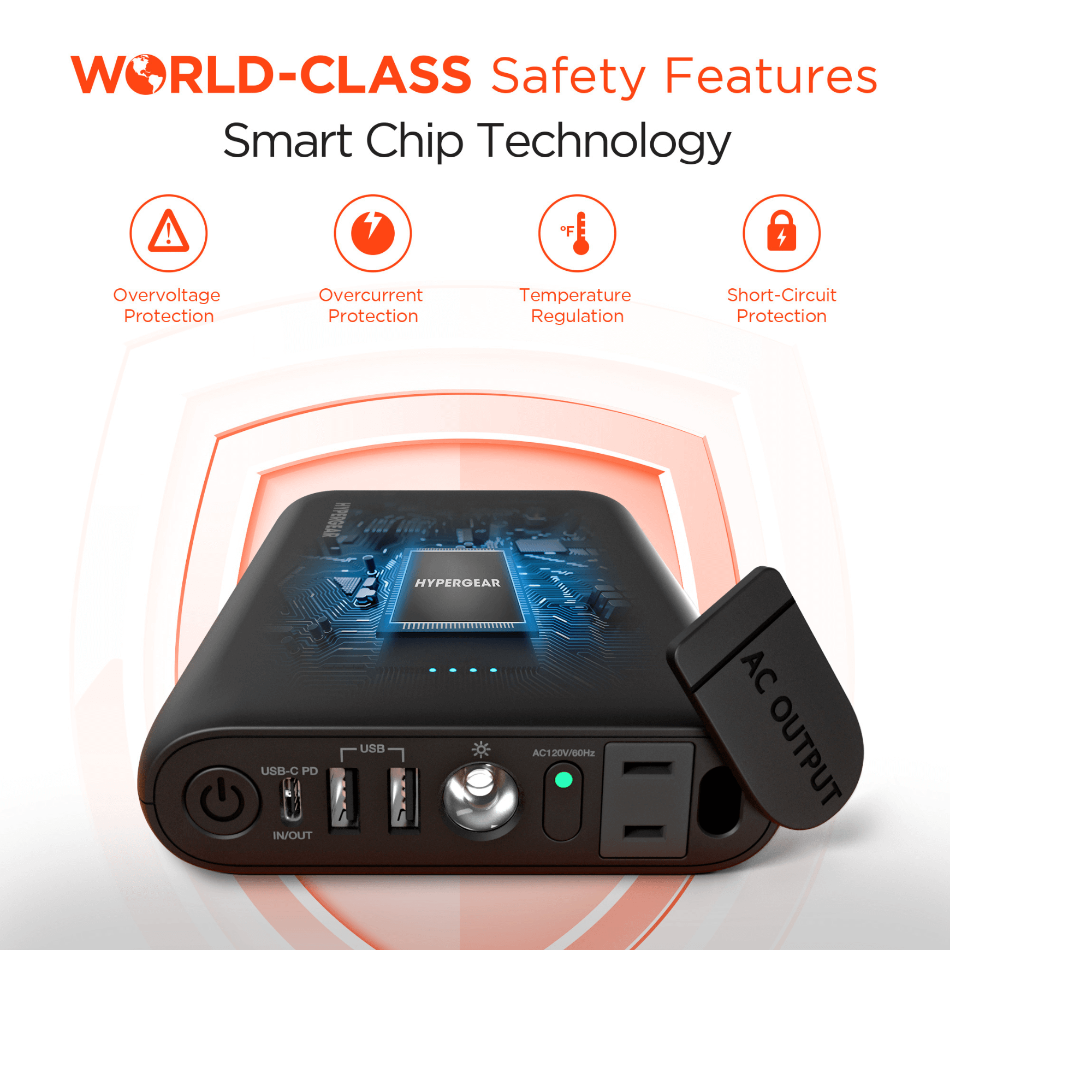 JupiterGear Home - Wholesale Portable Charger - HyperGear Power Brick 24000mAh AC Laptop Power Bank6