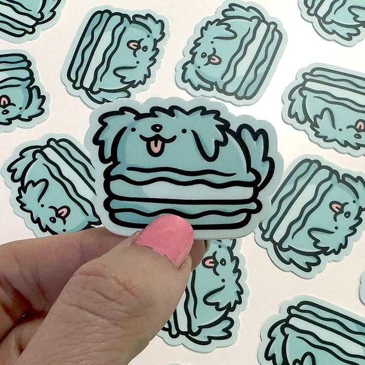 Macaron Dog Mini Sticker for wholesale by Shop Emily M