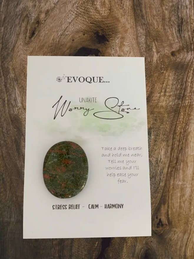 Worry stone - Unakite for wholesale by Evoque Gifts & Homewares