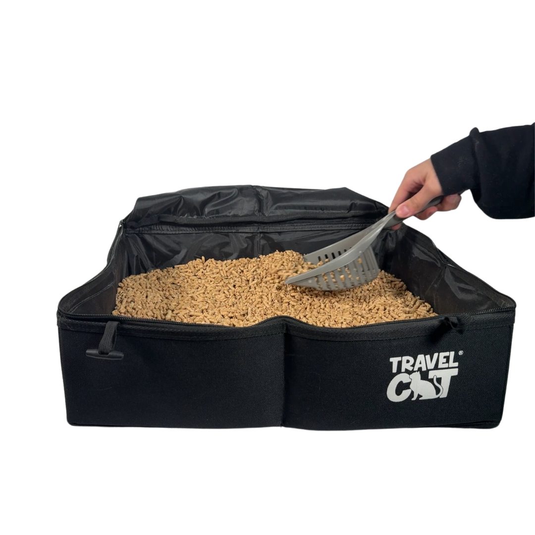 Travel Cat Wholesale – Caixa de transporte - Gato por atacado – Caixa de areia de viagem “The Porta-Pawty”7