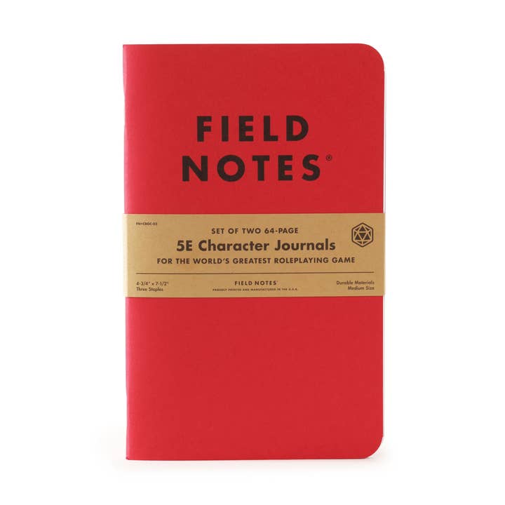 5E Character Journals for wholesale by Field Notes