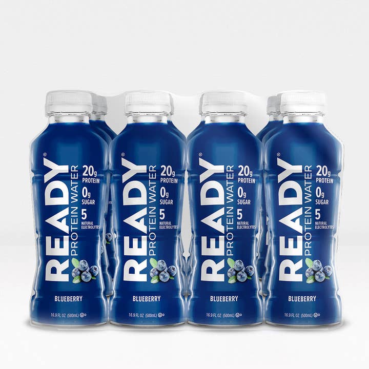 Ready - Wholesale Sports/Energy Drink - Ready® Protein Water - Blueberry (16.9oz, 12 pack)