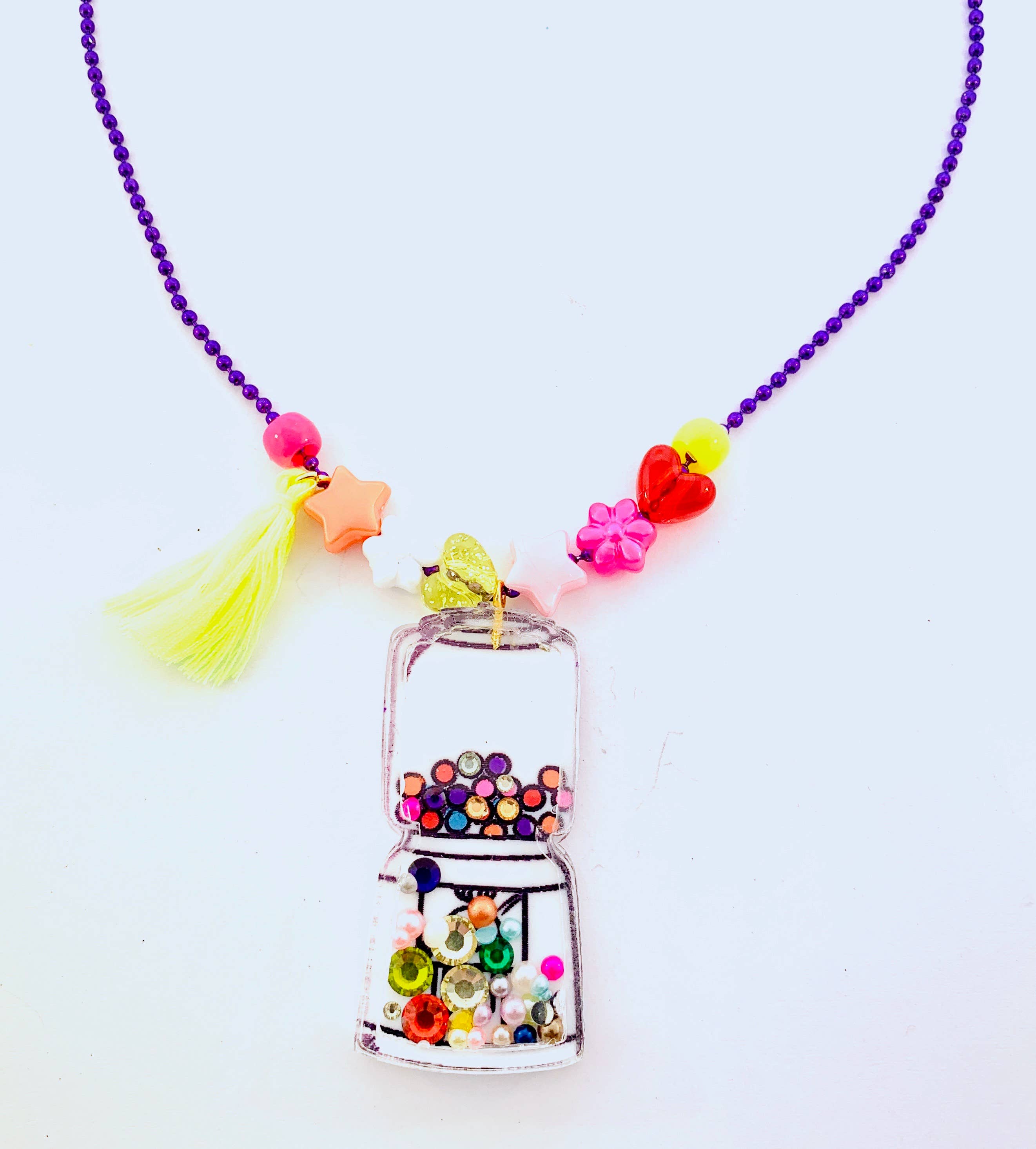 Sadie’s Moon - Wholesale Kids Necklace - Kids - Gumball Shaker Charm Ball Chain Necklace1