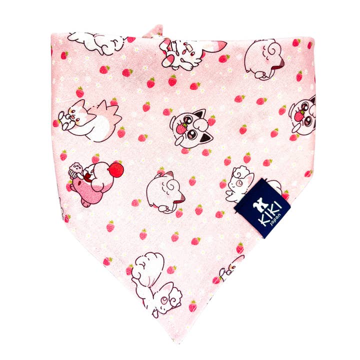 Pokémon Pink Dog & Cat Bandana for wholesale by KIKI Japan