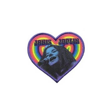 Janis Joplin Rainbow Heart Patch for wholesale by Gypsy Rose